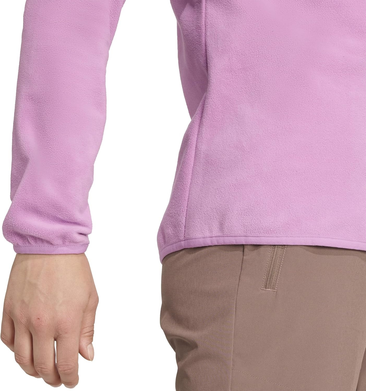 image:imageadidas Womens Terrex Multi Essentials Halfzip Fleece Hiking JacketPreloved Purple