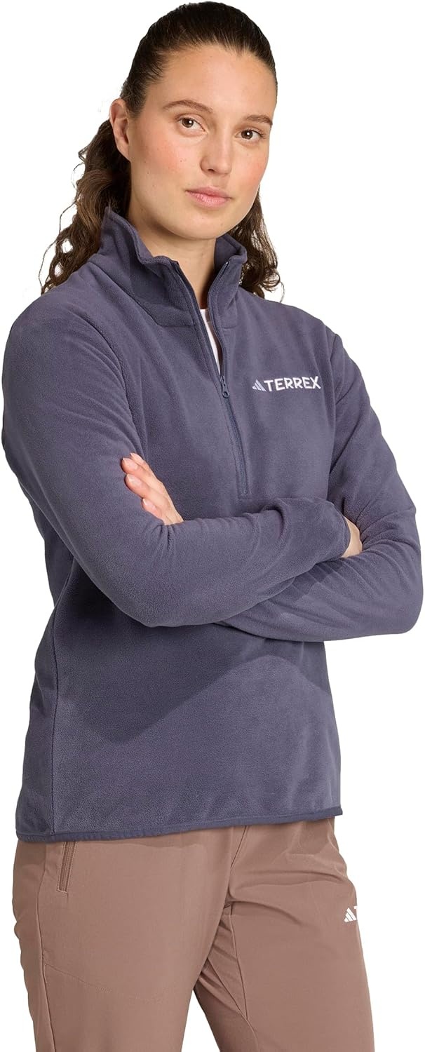 image:imageadidas Womens Terrex Multi Essentials Halfzip Fleece Hiking JacketShadow Navy