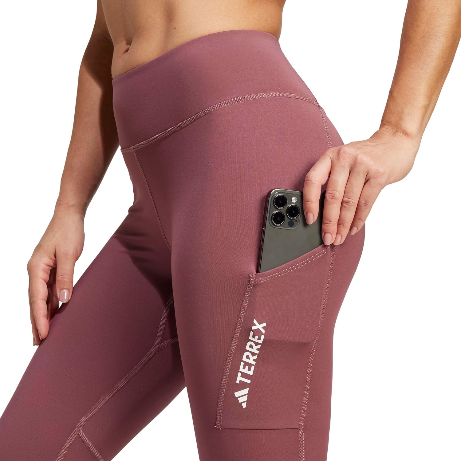 image:imageadidas Womens Terrex Multi Hiking TightsQuiet Crimson
