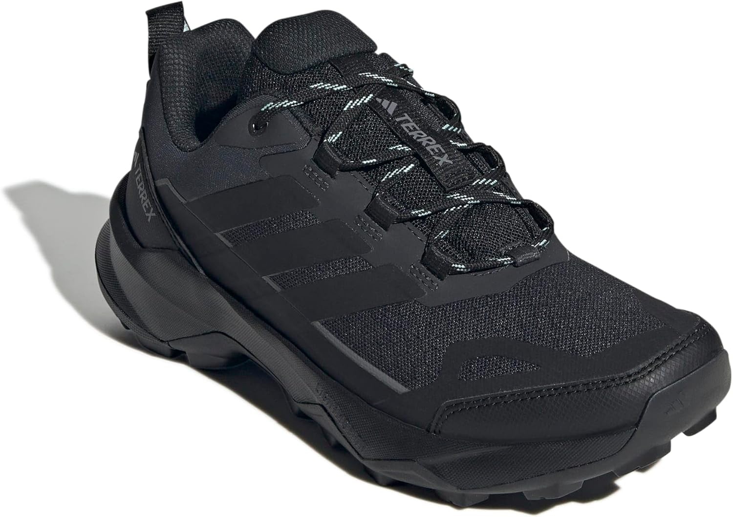 image:imageadidas Womens Terrex Skychaser Ax5 Hiking Hiking Sneakers Shoes Brown GreyBlackBlackSemi Flash Aqua