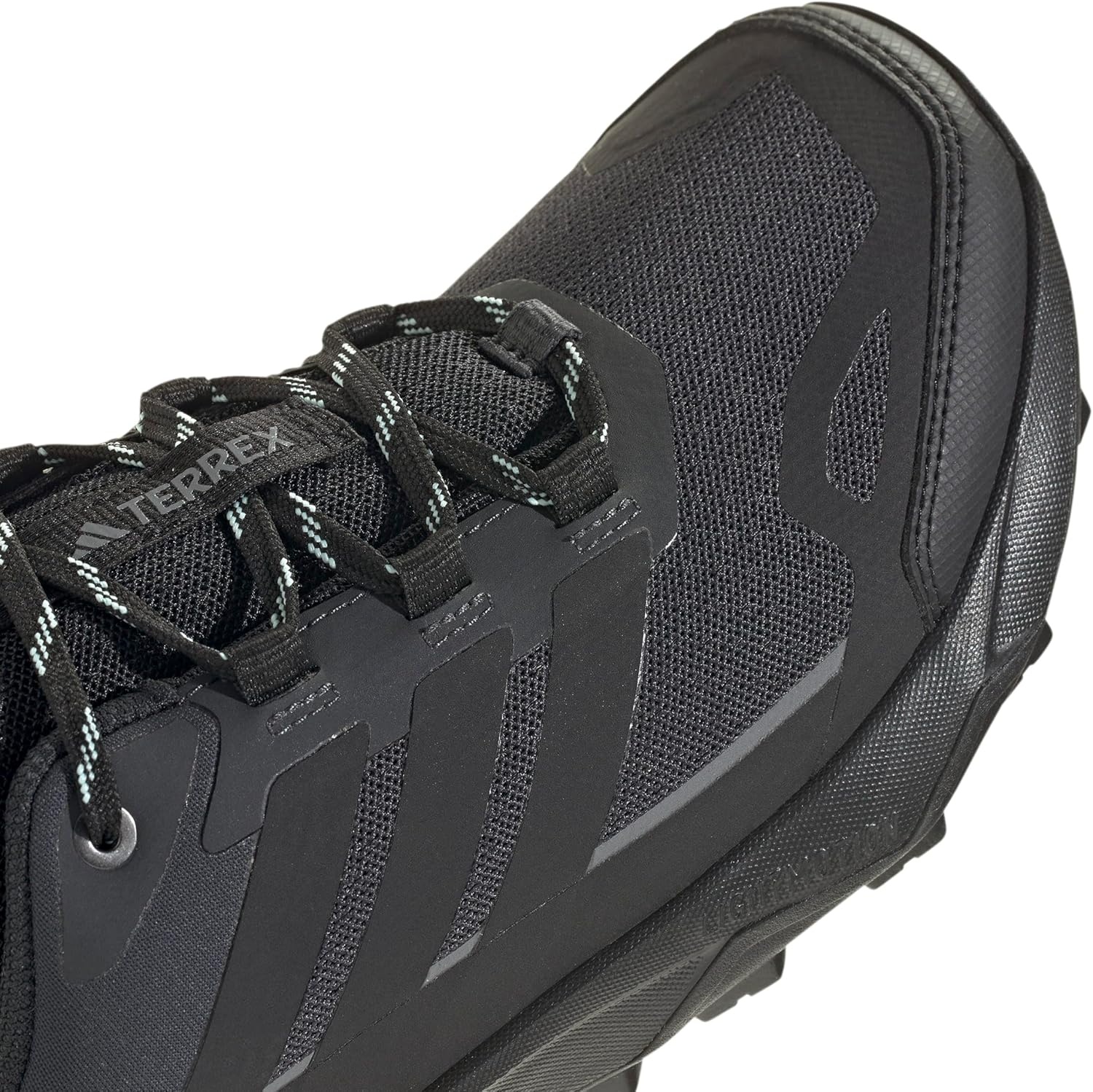 image:imageadidas Womens Terrex Skychaser Ax5 Hiking Hiking Sneakers Shoes Brown GreyBlackBlackSemi Flash Aqua