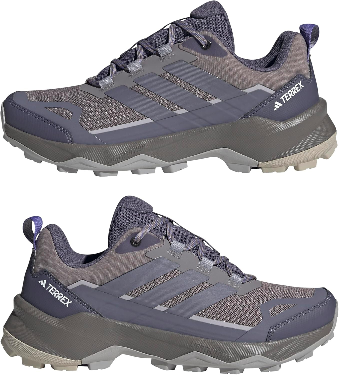 image:imageadidas Womens Terrex Skychaser Ax5 Hiking Hiking Sneakers Shoes Brown GreyTaupe OxidePreloved VioletGlory Grey