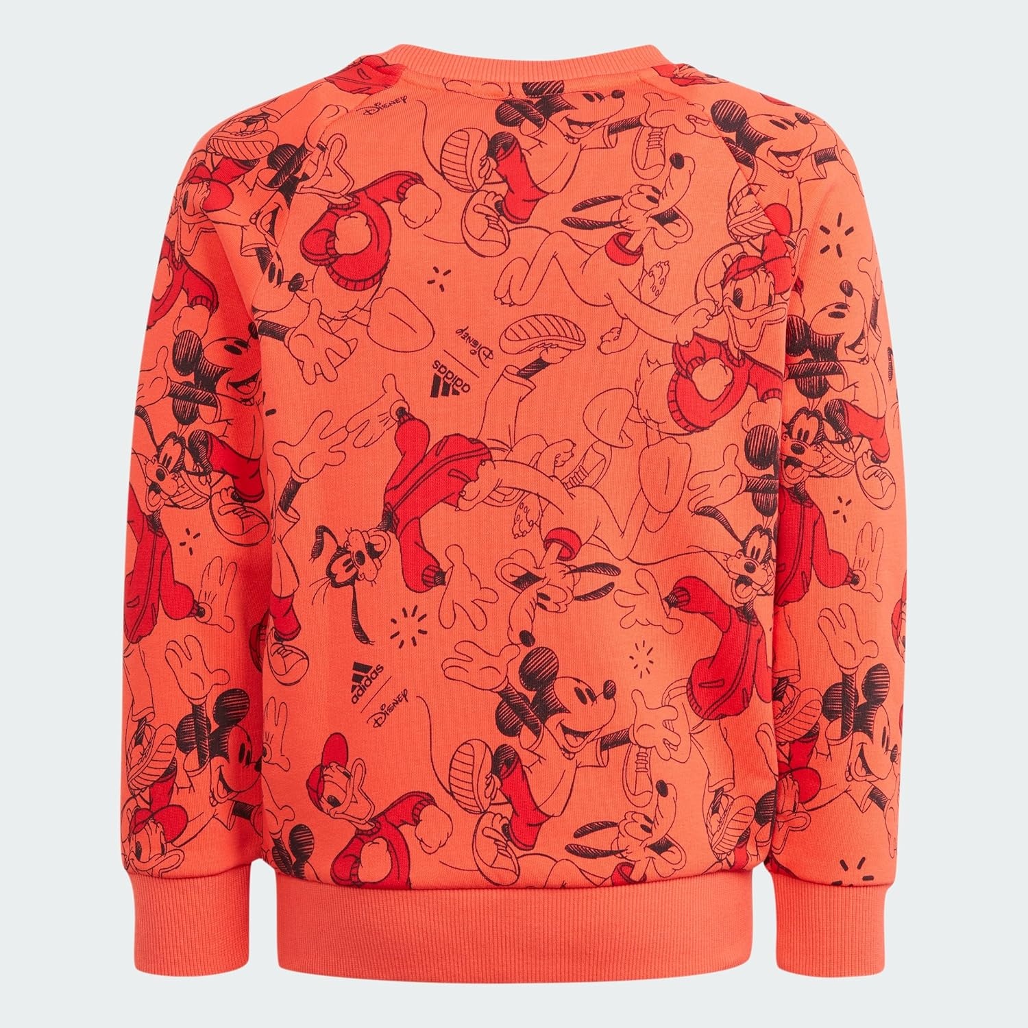 image:imageadidas unisexchild Disney Mickey Mouse SweatshirtBright RedBetter ScarletBlack