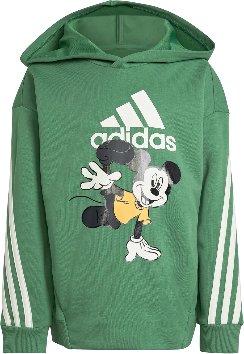 image:imageadidas unisexchild Disney Mickey Mouse SweatshirtPreloved GreenOff WhiteSemi Spark