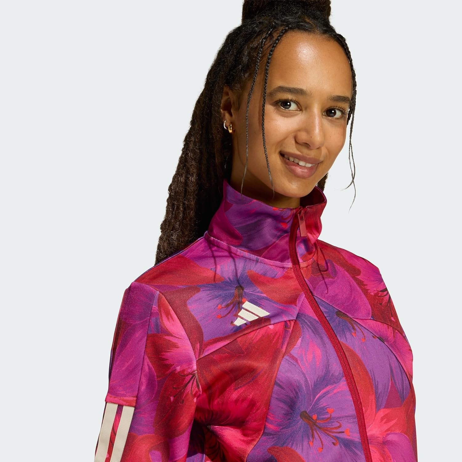 image:imageadidas womens Farm Rio Tiro Track TopBahia MagentaMaroon