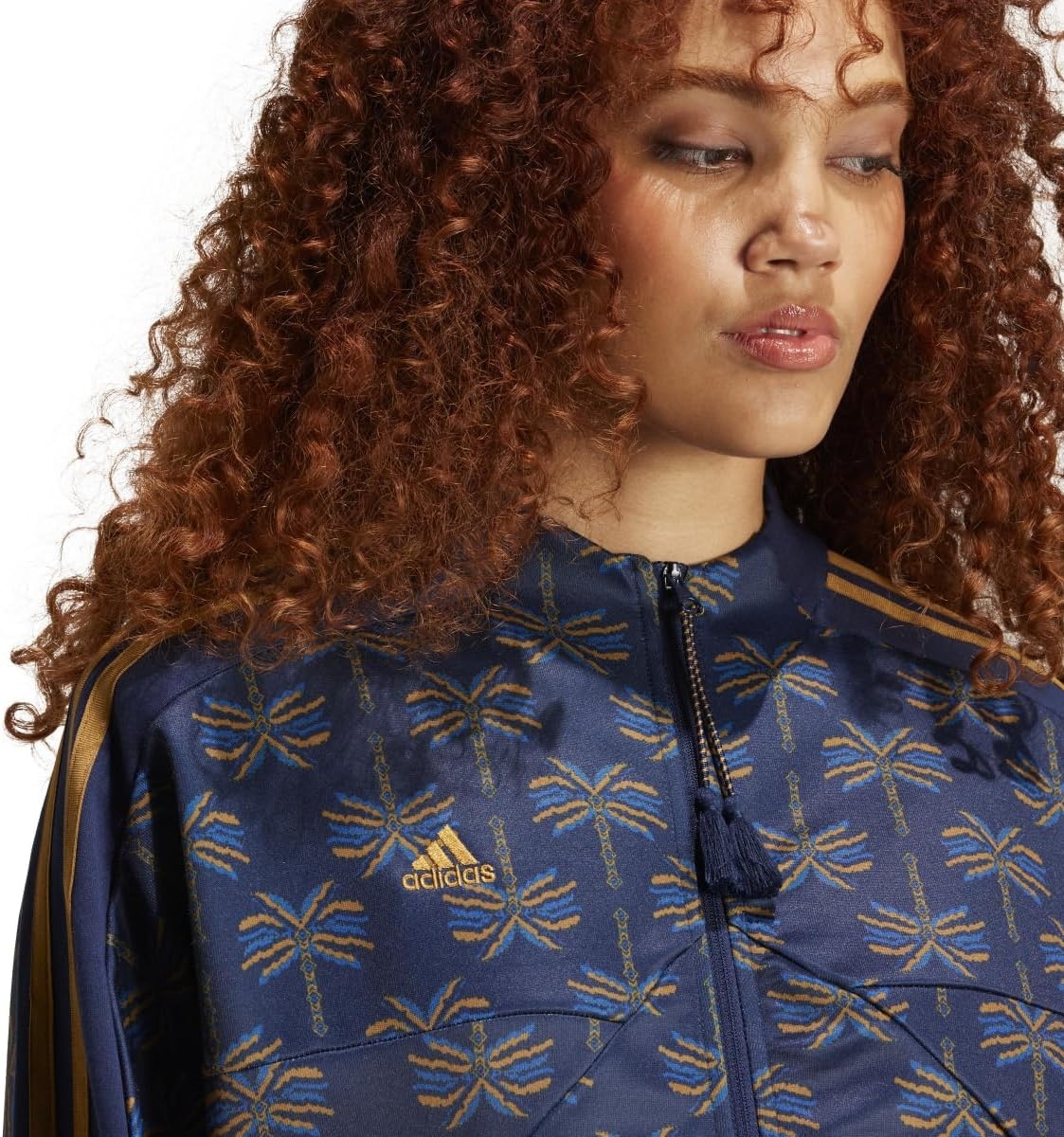 image:imageadidas womens Farm Rio Tiro Track TopBronze StrataDark MarineNight Indigo