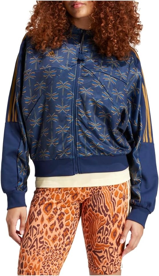 image:imageadidas womens Farm Rio Tiro Track TopBronze StrataDark MarineNight Indigo