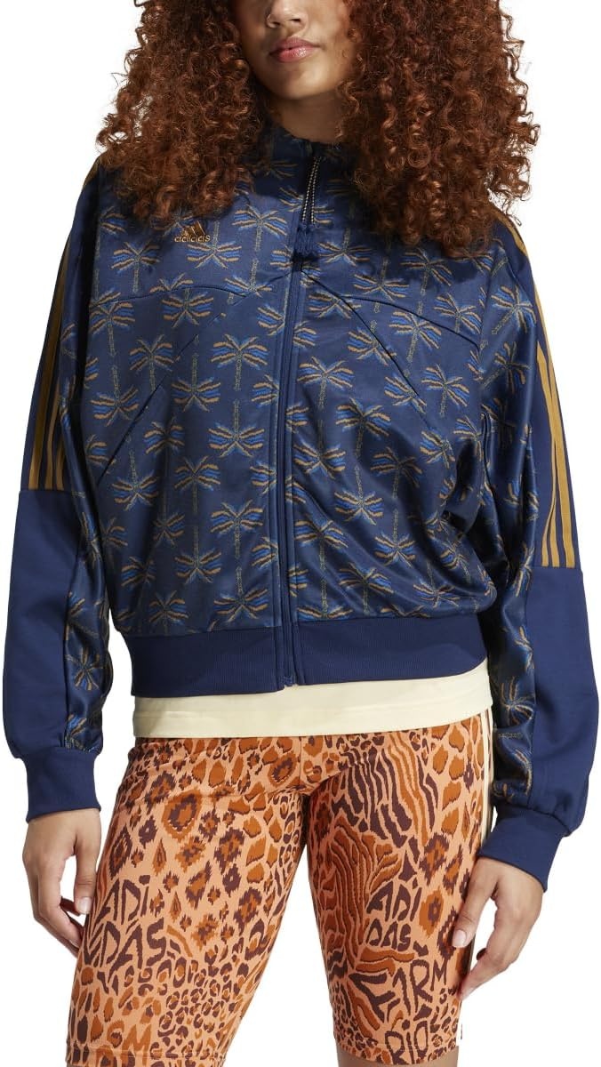 image:imageadidas womens Farm Rio Tiro Track TopBronze StrataDark MarineNight Indigo