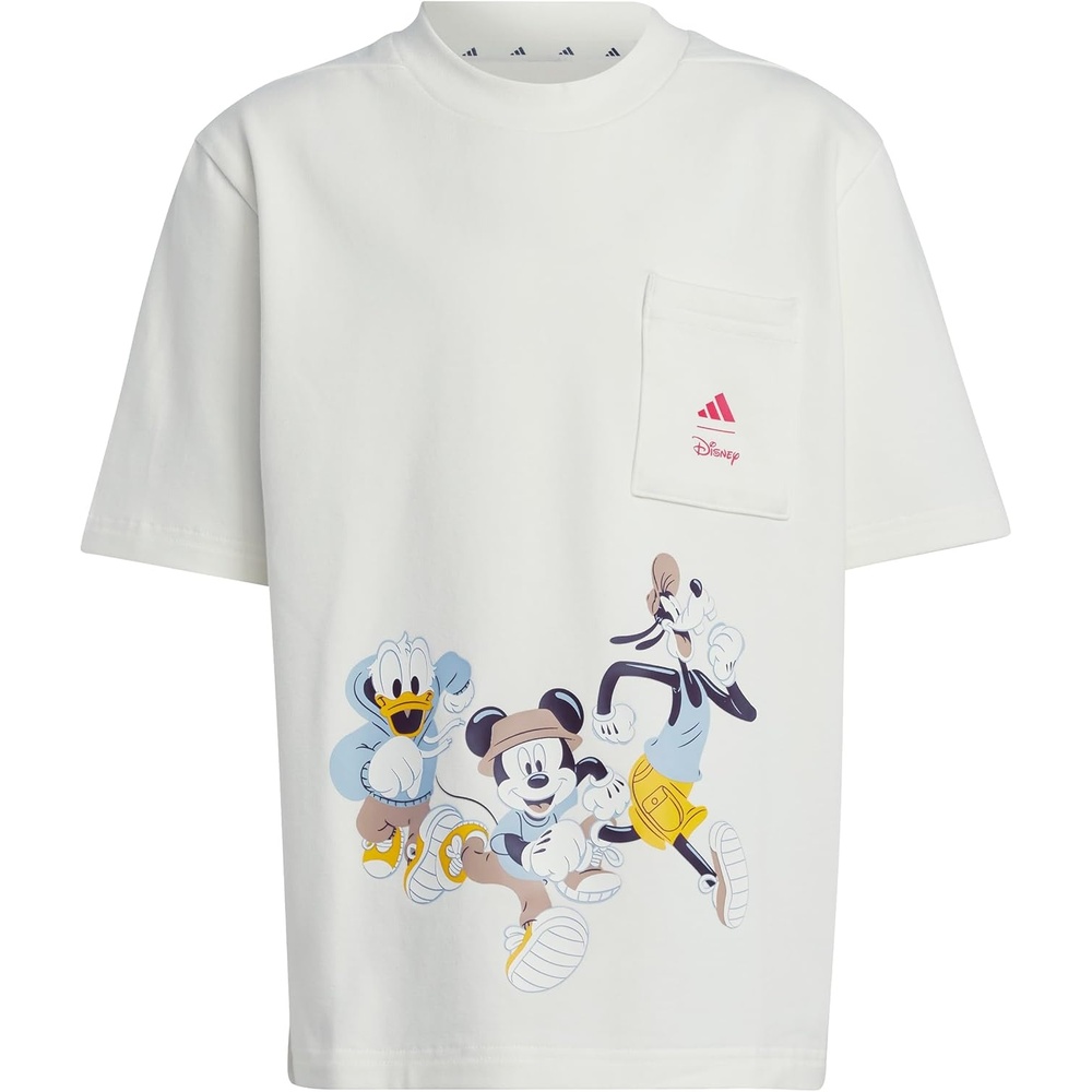 image:imageAdidas Boys Disney Mickey Mouse TShirtOff WhitePure Ruby