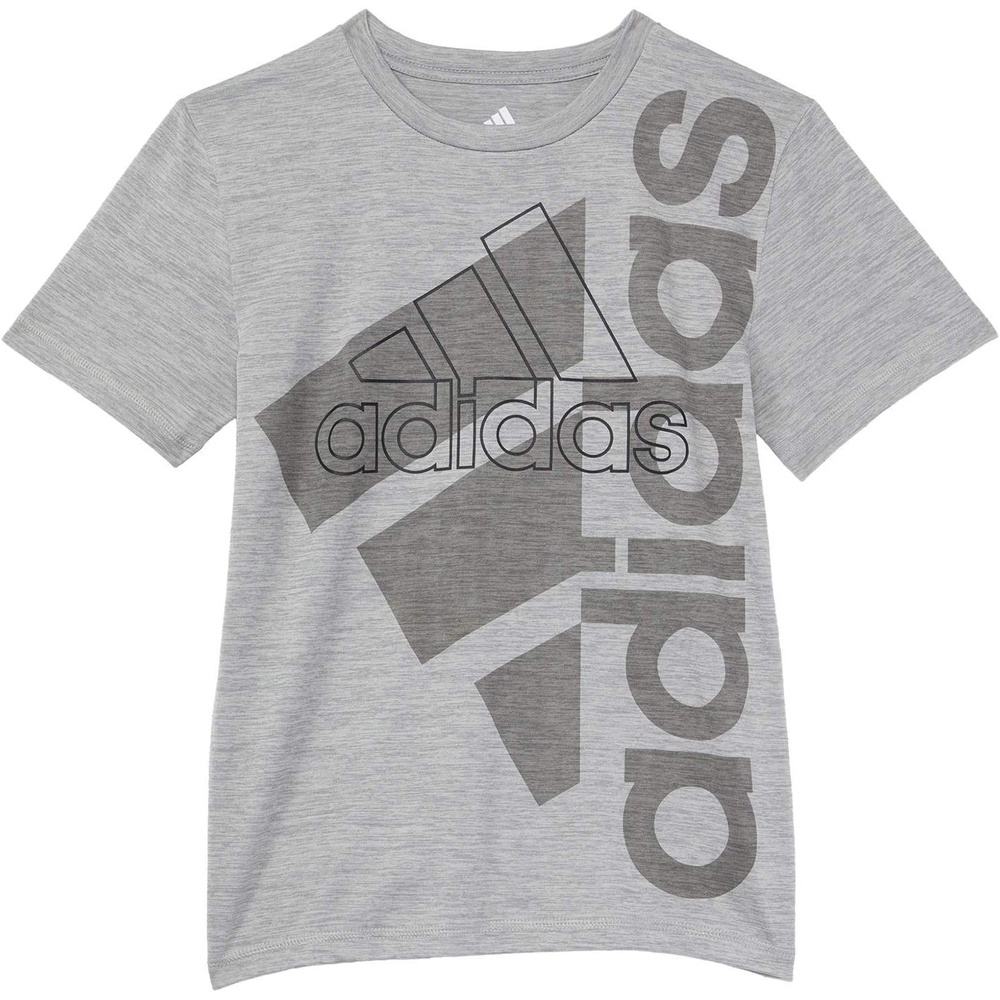 image:imageadidas Boys Stay Dry Climalite Short Sleeve TShirtGrey Heather