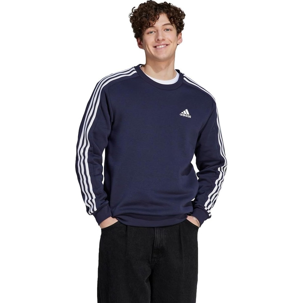 image:imageadidas Essentials Fleece 3Stripes SweatshirtInk
