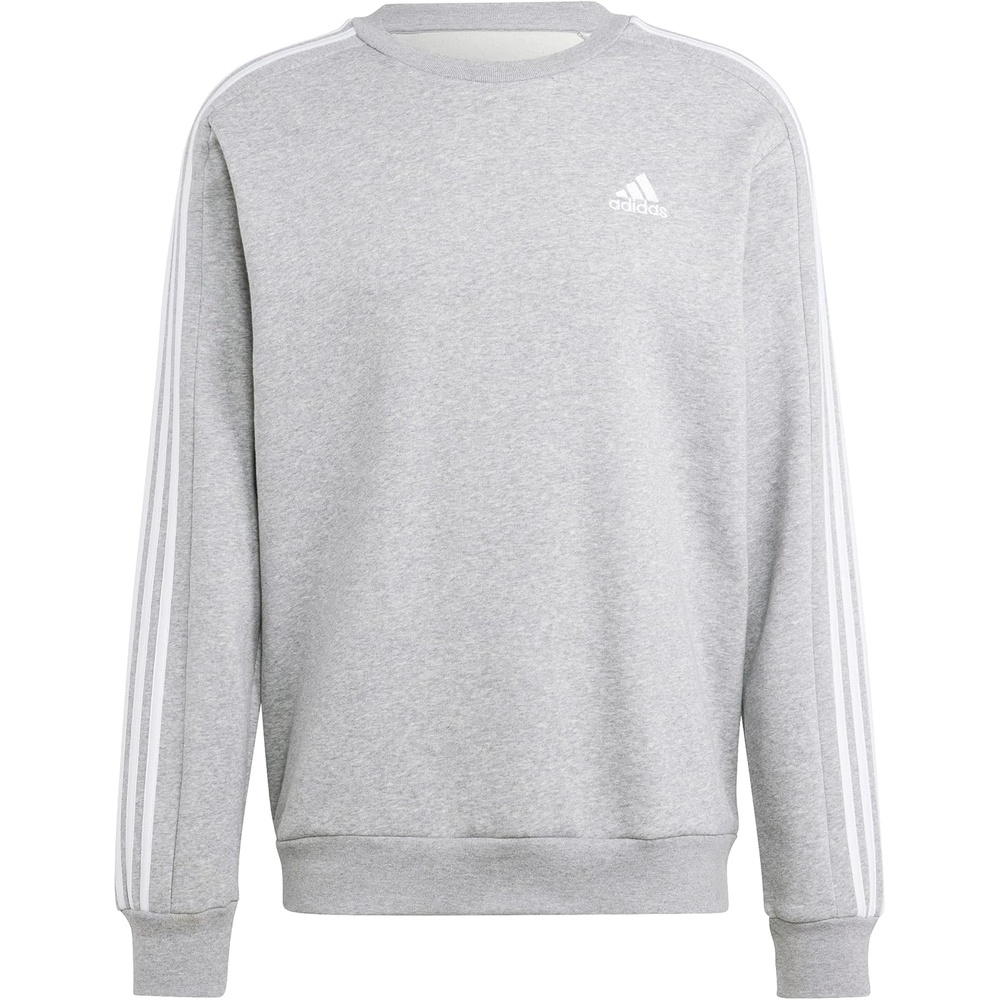 image:imageadidas Essentials Fleece 3Stripes SweatshirtMedium Grey Heather 2023