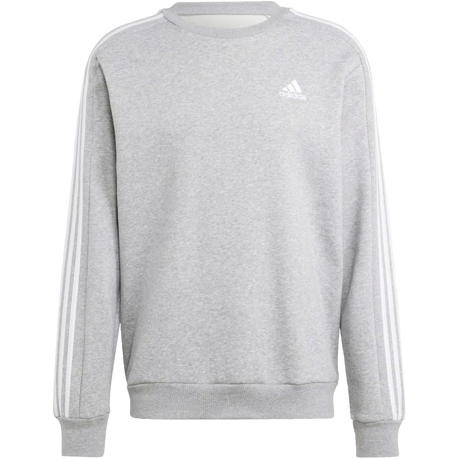 image:imageadidas Essentials Fleece 3Stripes SweatshirtMedium Grey Heather2021