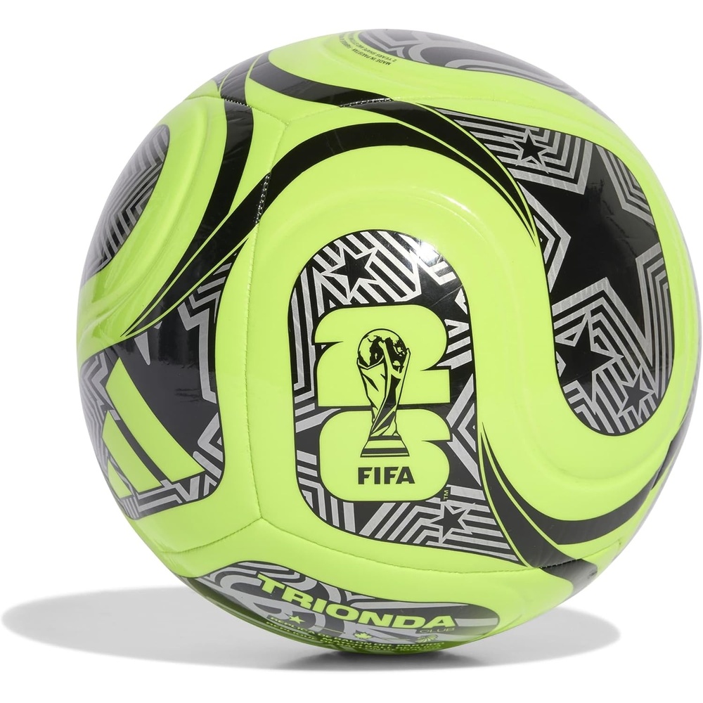 image:imageadidas FIFA World Cup 26 Trionda Host Nation League Soccer BallLucid LemonBlackSilver Metallic