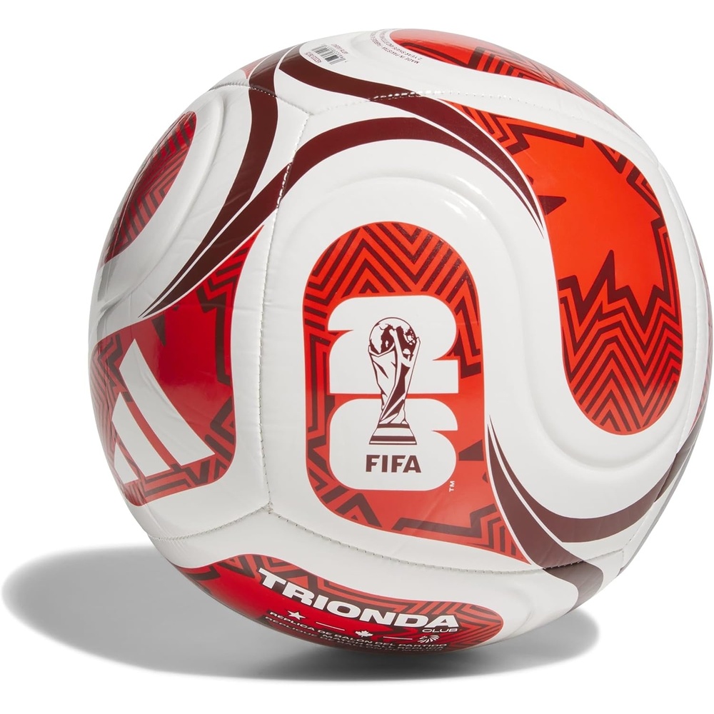image:imageadidas FIFA World Cup 26 Trionda Host Nation League Soccer BallWhitePower RedRedCanada