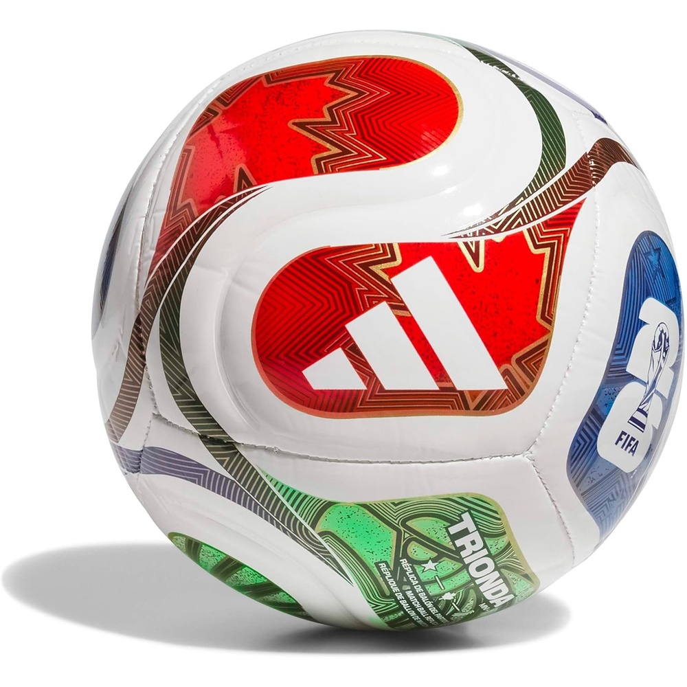image:imageadidas FIFA World Cup 26 Trionda Mini Soccer BallWhiteTeam Royal BlueSolar BluePower RedPlus