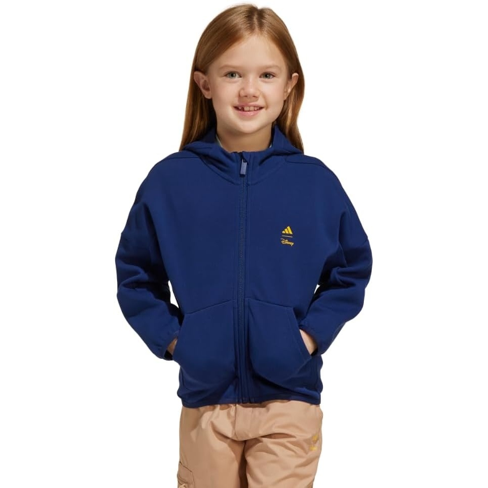 image:imageadidas Kids Disney Mickey Mouse Hooded Track TopDark BlueCrew Yellow