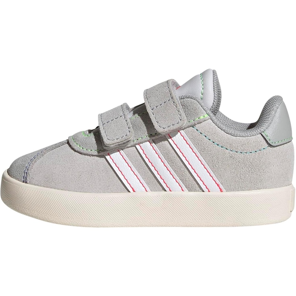 image:imageadidas Kids VL Court 30 SneakersDash GreyWhiteLime Burst