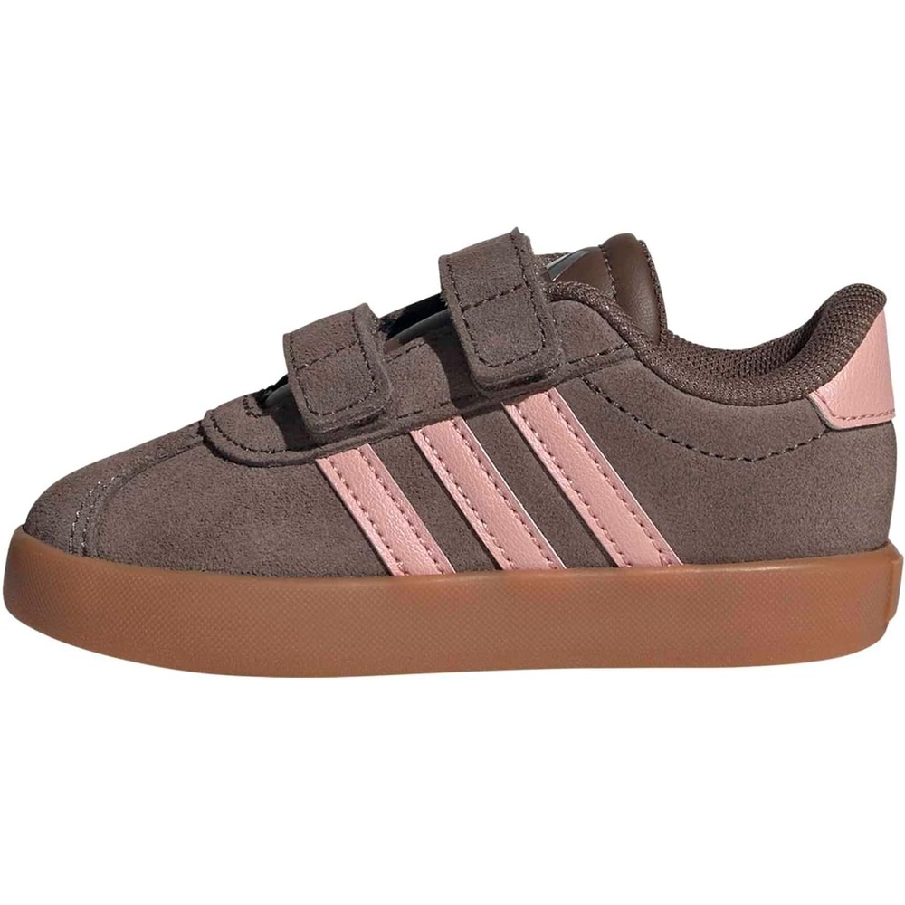 image:imageadidas Kids VL Court 30 SneakersEarth StrataSemi Frozen TurboAmber Gum