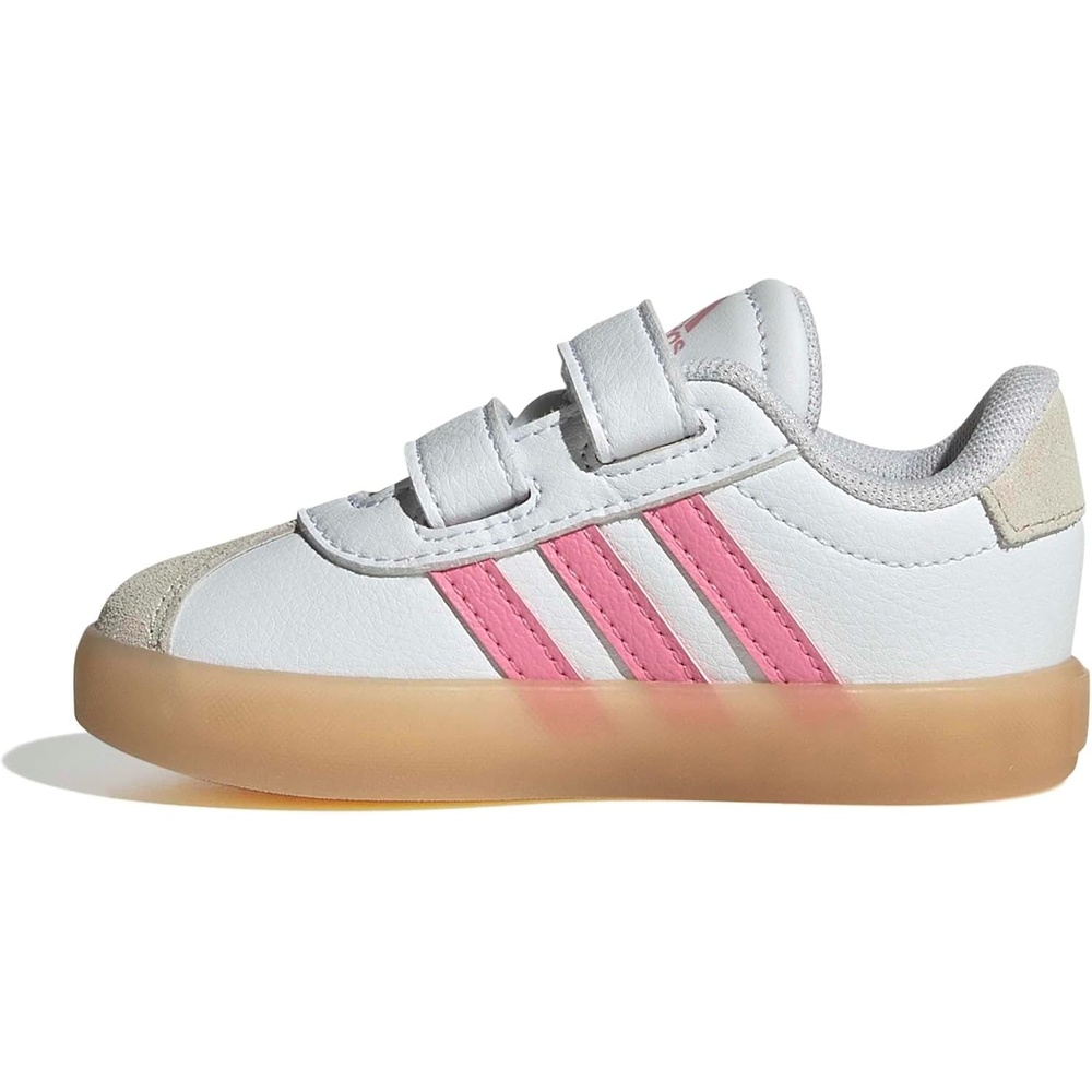 image:imageadidas Kids VL Court 30 SneakersWhiteBliss PinkAlumina