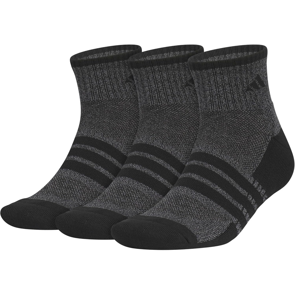 image:imageadidas Mens Cushioned X Socks 3 Pairs Multiple Heights Durable amp ComfortableBlackOnix GreyQuarter4