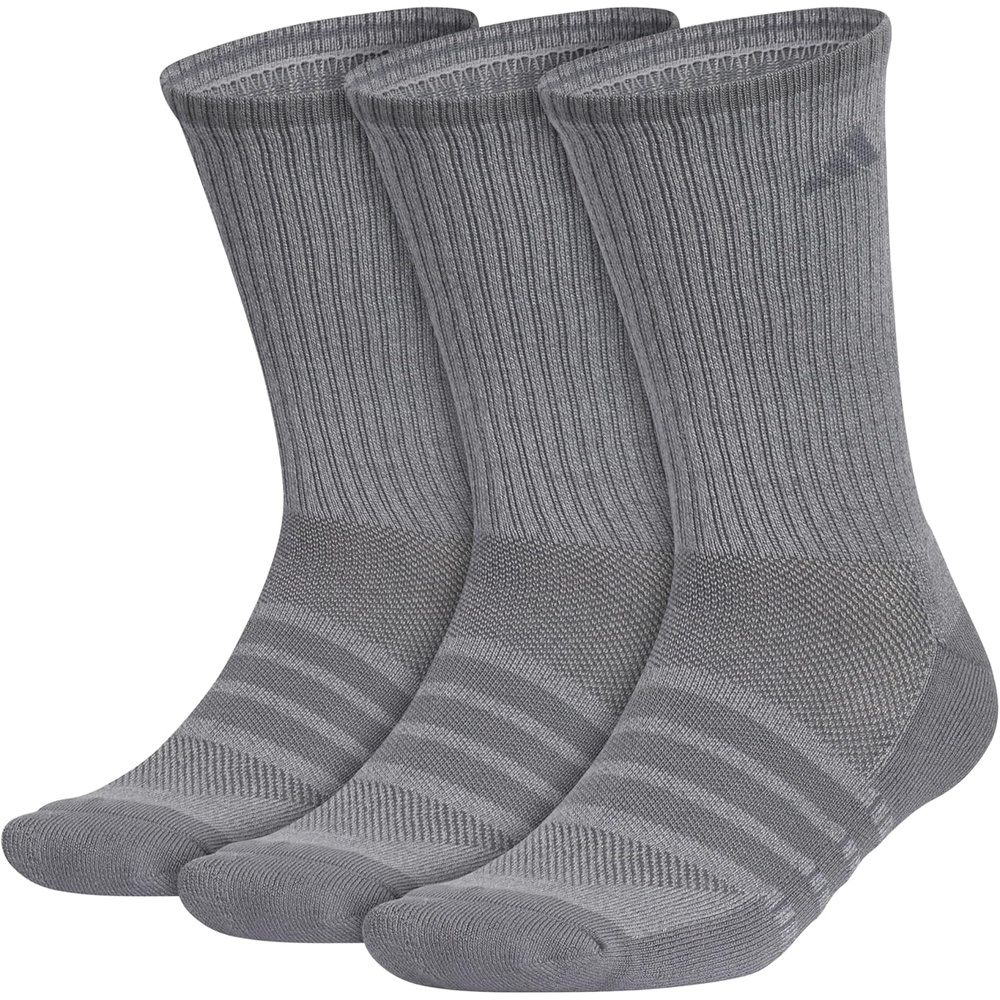 image:imageadidas Mens Cushioned X Socks 3 Pairs Multiple Heights Durable amp ComfortableOnix GreyGreyCrew4