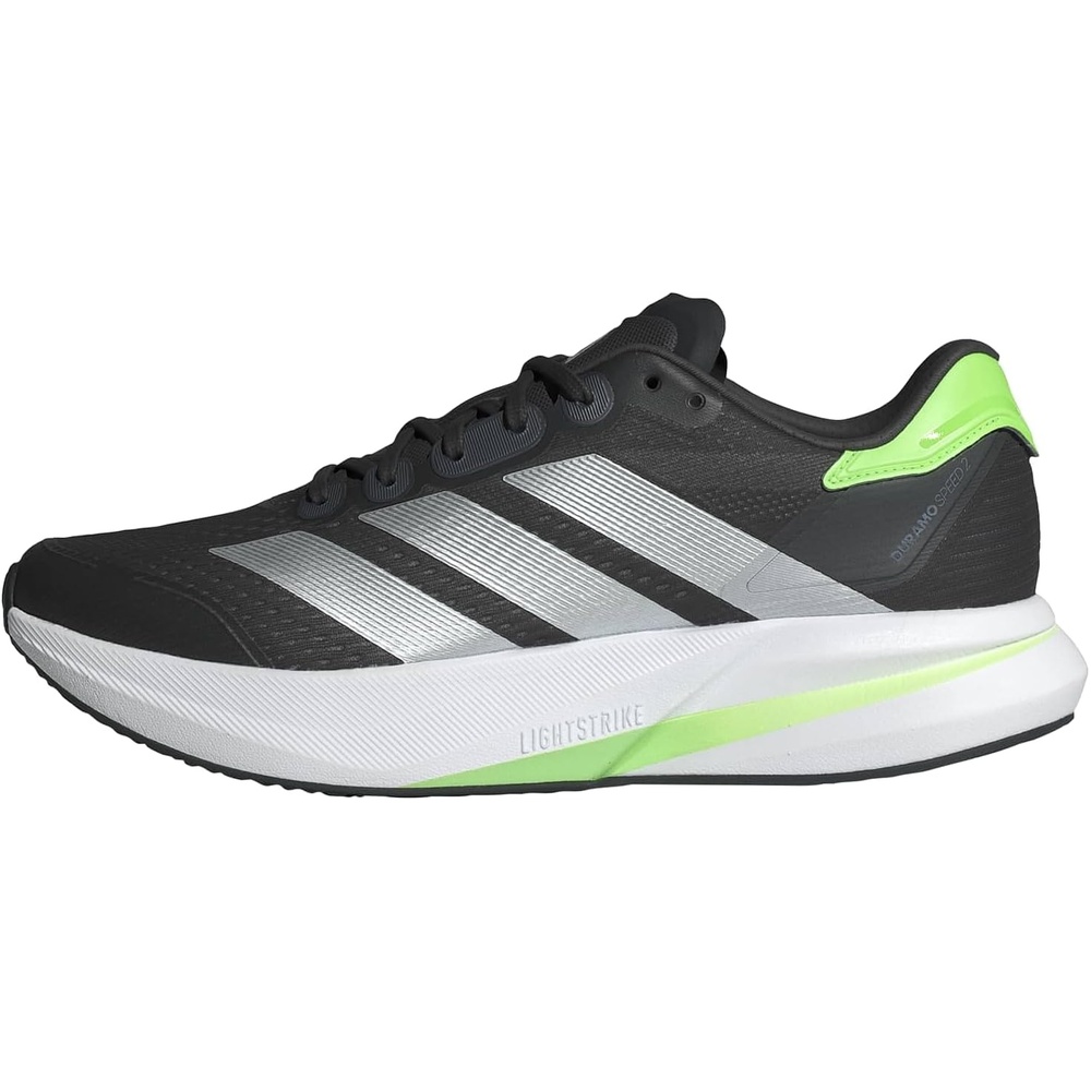 image:imageadidas Mens Duramo Speed 2 Running Sneakers Shoes WhiteCarbonMatte SilverLime Burst