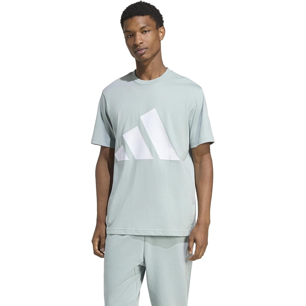 image:imageadidas Mens Essentials Big Logo TShirtWonder SageWhite