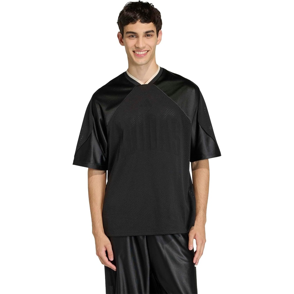image:imageadidas Mens Stadium Graphic Mesh TShirtBlackOff White