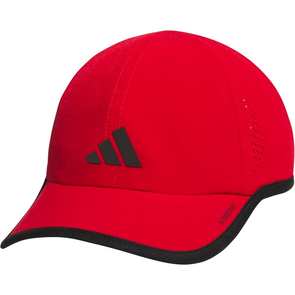 image:imageadidas Mens Superlite Hat Lightweight MoistureWicking Cap for Workout and TrainingBetter ScarletBlack3