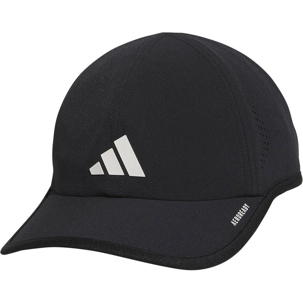 image:imageadidas Mens Superlite Hat  Lightweight MoistureWicking Cap for Workout and TrainingBlackWhite3