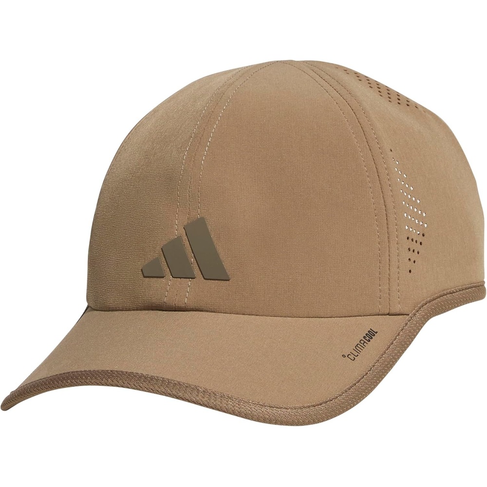 image:imageadidas Mens Superlite Hat Lightweight MoistureWicking Cap for Workout and TrainingKhaki SixCargo Brown3