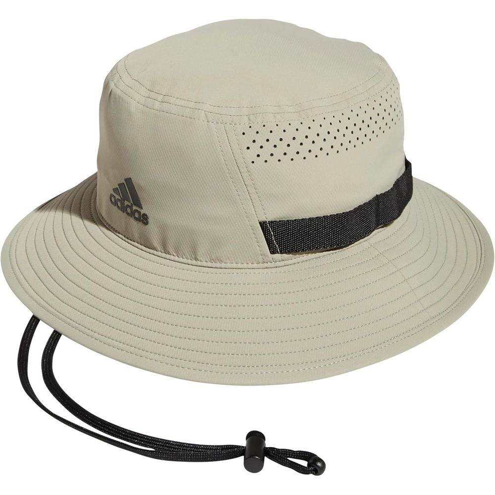 image:imageadidas Mens Victory Bucket Hat Outdoor Sun Boonie for Hiking and FishingFeather GreyBlack4