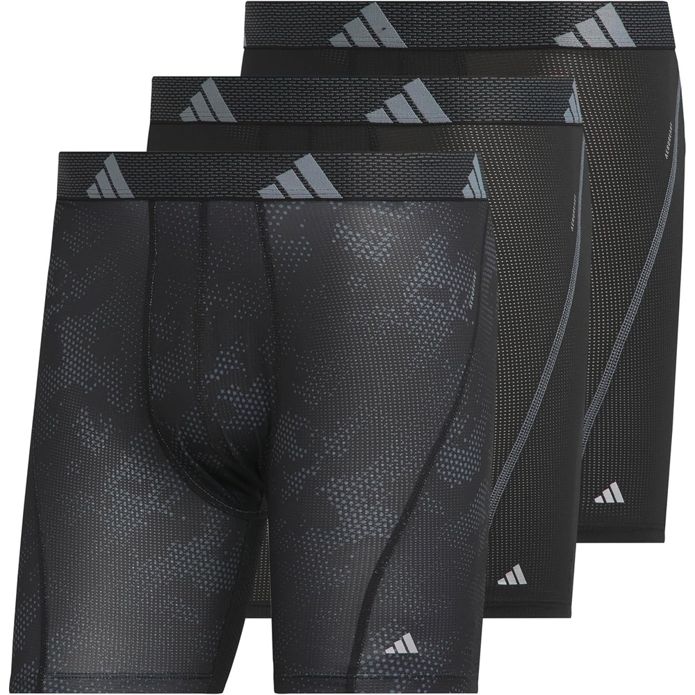 image:imageadidas Performance Mesh Boxer Briefs Underwear 2PackDrift OnixblackBlackBlack
