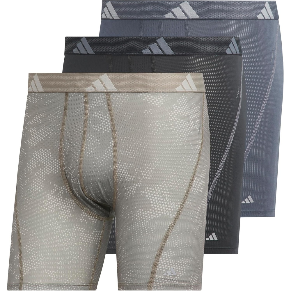 image:imageadidas Performance Mesh Boxer Briefs Underwear 2PackDrift Wonder Aluminaputty BeigeCarbon GreyOnix Grey