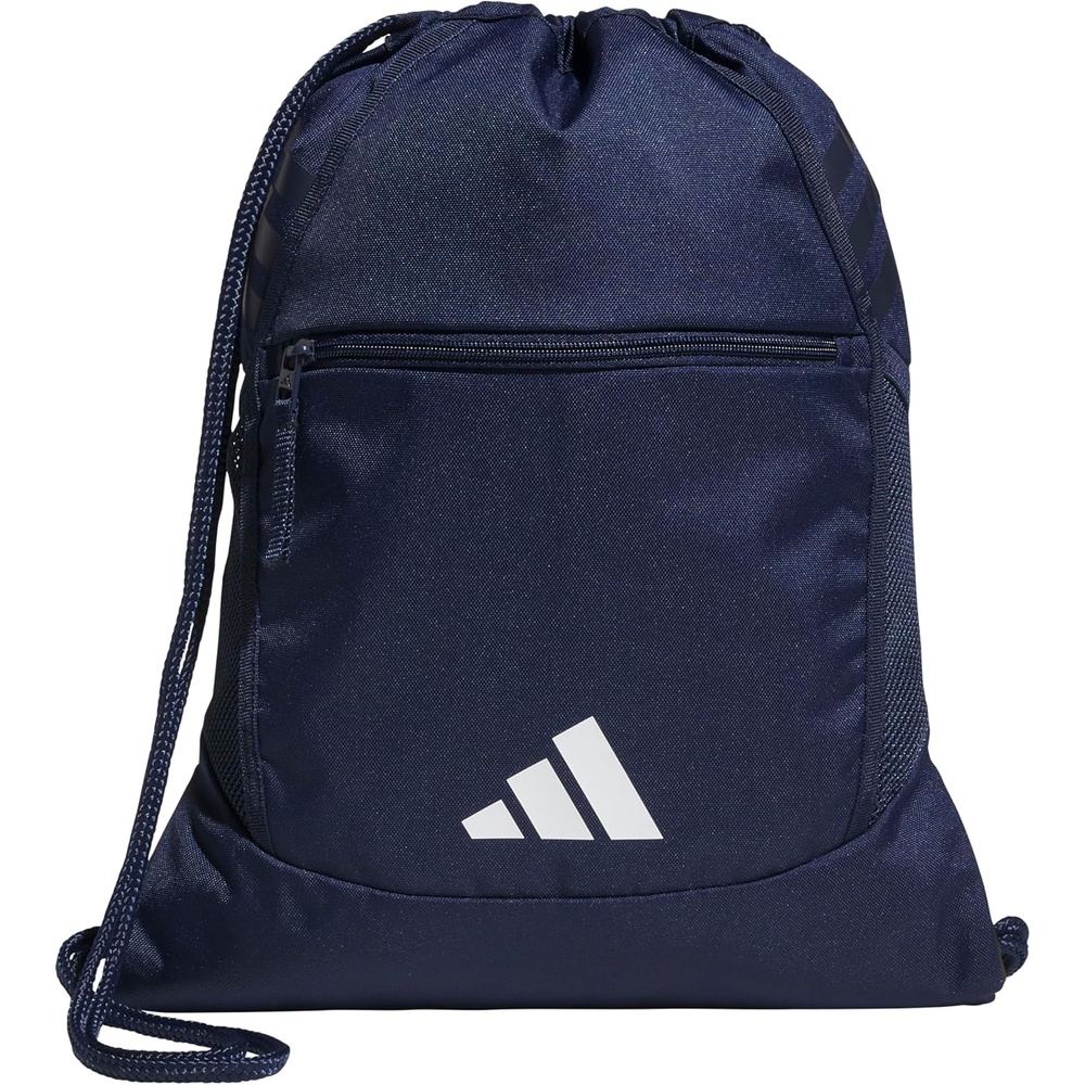 image:imageadidas Stadium Sackpack Drawstring Backpack for Sports Small Gym Bag 13LTeam Navy Blue 2White