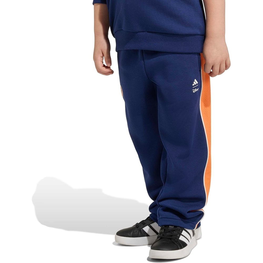 image:imageadidas UnisexKids Disney Mickey Mouse PantsDark BluePure OrangeOff WhiteMickey Mouse