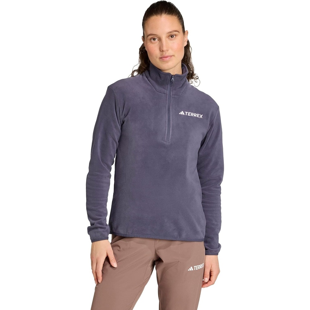 image:imageadidas Womens Terrex Multi Essentials Halfzip Fleece Hiking JacketShadow Navy