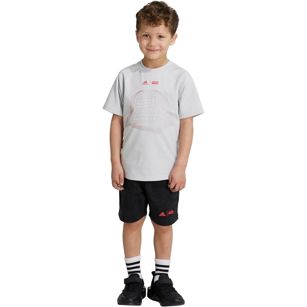 image:imageadidas boys Star Wars Tshirt SetGreyBright Red
