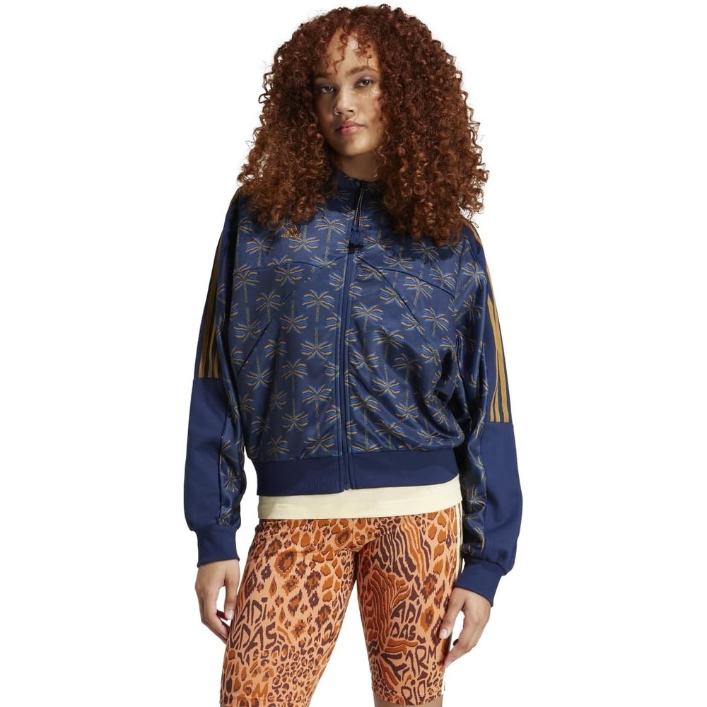 image:imageadidas womens Farm Rio Tiro Track TopBronze StrataDark MarineNight Indigo