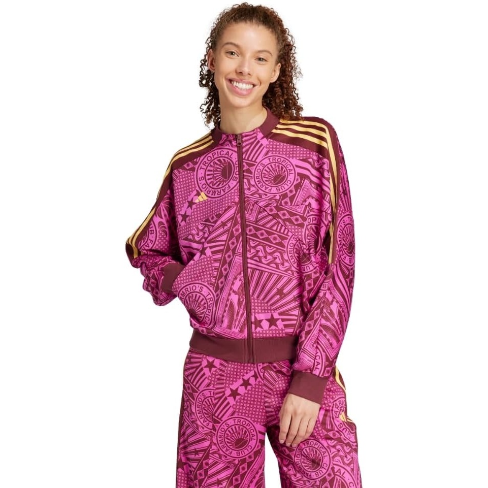 image:imageadidas womens Farm Rio Tiro Track TopLucid FuchsiaShadow Red
