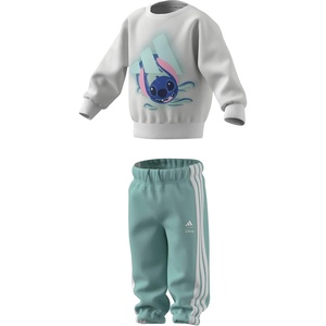 Adidas Unisex-Baby Adidas x Disney Lilo and Stitch Jogger Set(White/Semi Flash Aqua)
