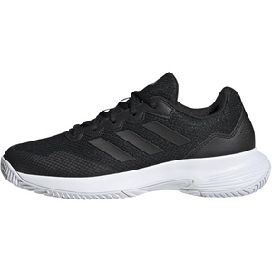Adidas Womens Gamecourt 2 WSneaker(Core Black/Core Black/Silver Metallic)