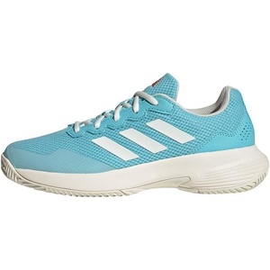 Adidas Womens Gamecourt 2 WSneaker(Light Aqua Off White Bright Red)