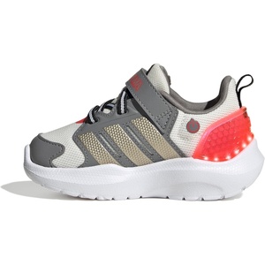 adidas Baby Lightorama Shoe(White/Cyber Metallic/Lucid Red)