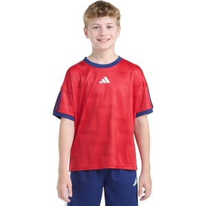 adidas Boys Short Sleeve World Cup Soccer Top(Pure Ruby)