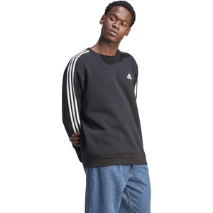 adidas Essentials Fleece 3-Stripes Sweatshirt(Black)