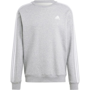 adidas Essentials Fleece 3-Stripes Sweatshirt(Medium Grey Heather (2023))