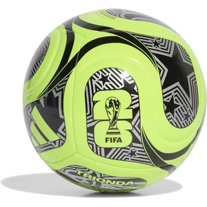 adidas FIFA World Cup 26™ Trionda Host Nation League Soccer Ball(Lucid Lemon/Black/Silver Metallic)