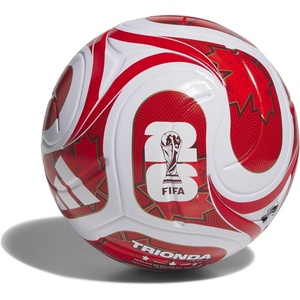 adidas FIFA World Cup 26™ Trionda Host Nation League Soccer Ball(White/Vivid Red/Power Red/Red/Canada)